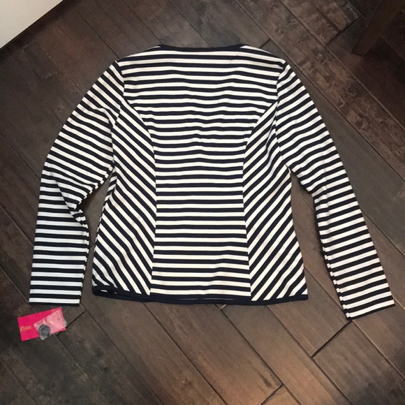 Sunny Leigh Navy/White stripped blazer - Picture 4 of 4